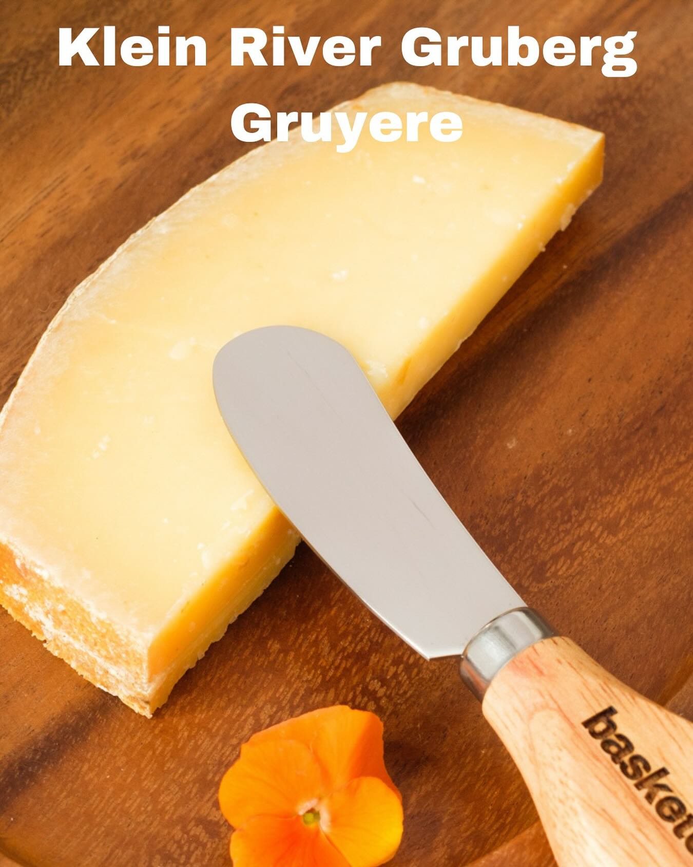 @kleinrivercheese Gruberg Gruyere: The James Bond of cheeses - mature, sophisticated, and absolutely irresistible. Aged for 6 months, this full-fat hard cheese is serving rustic, earthy, and nutty realness. 
Pro tip: Pair with our Salticrax for a flavor explosion that’ll make your taste buds swoon.
Order now on Uber Eats and prepare for a cheese awakening!
#CheeseLife #LocalFlavours #NoCapCheese